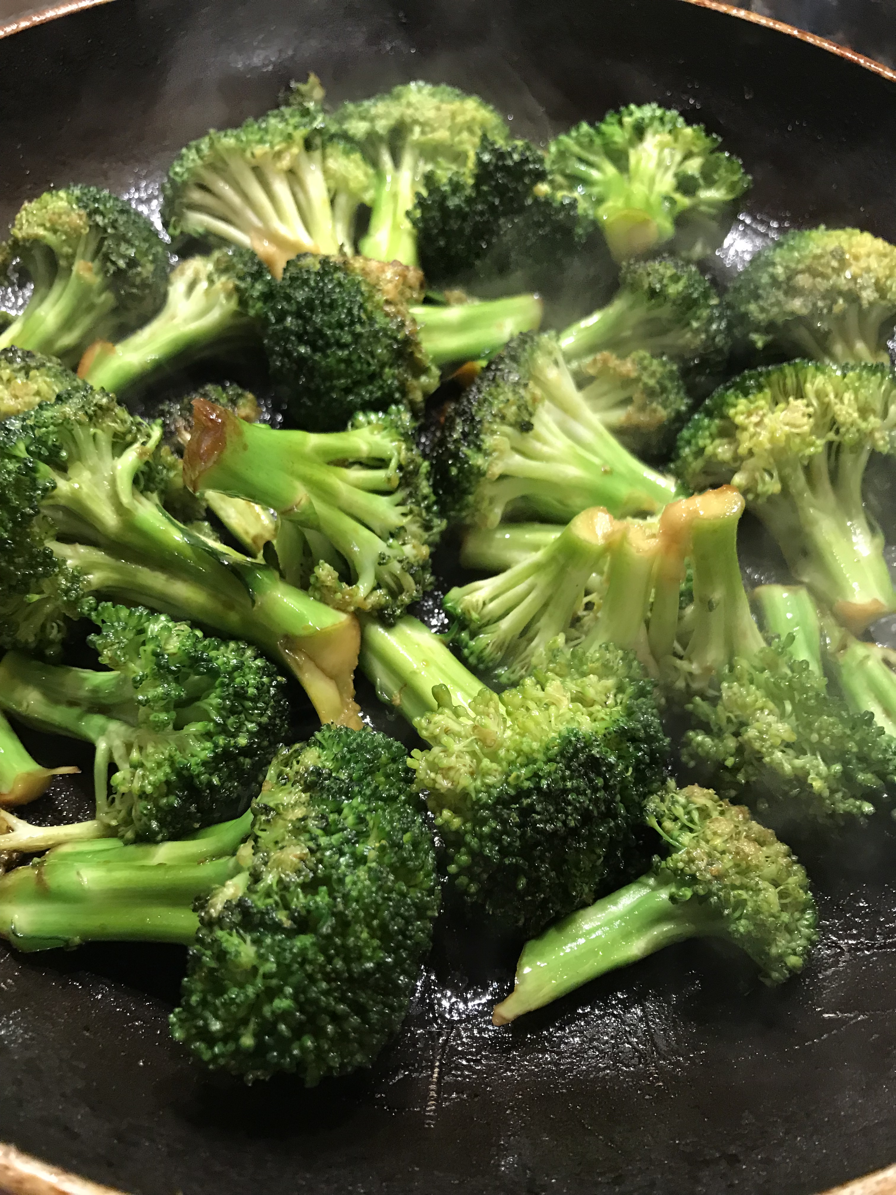 Flash Fried Broccoli with Soy and Sesame Oil | Dinner at Our Place